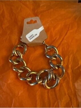 Accessorize Chunky Gold Link Bracelet